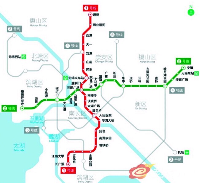 无锡新一轮地铁线网扩编至7条线总长208公里