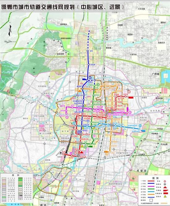 城市轨道交通线网规划年度:近期2020年,远期2030年,远景2050年.